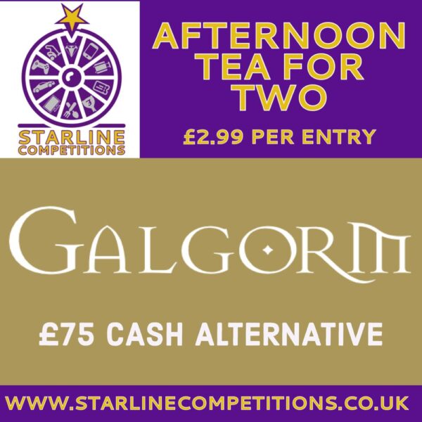 Afternoon Tea for Two OR £75 CASH